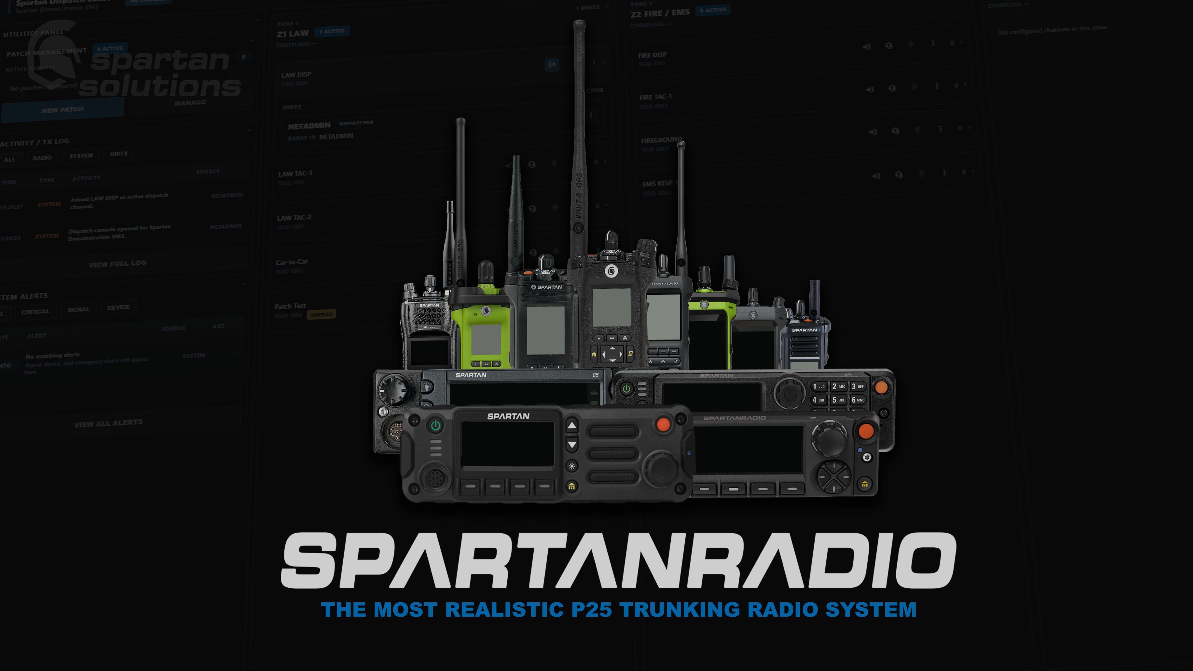 Spartan Radio devices and dispatch console