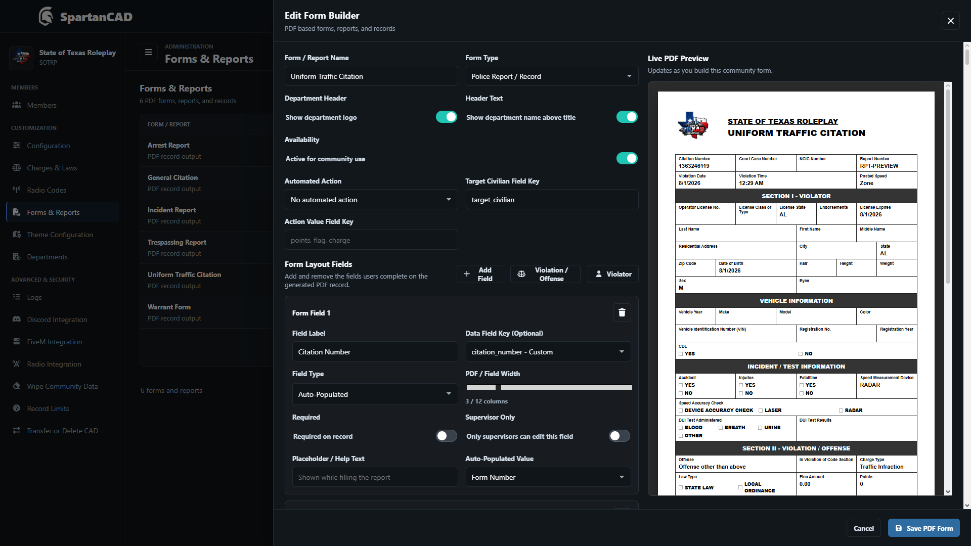 SpartanCAD workflow preview